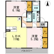 アネックスMⅡ D棟の間取り画像
