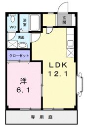 LARGE，GATE輝・Bの間取り画像