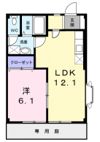LARGE，GATE輝・Bの間取り画像