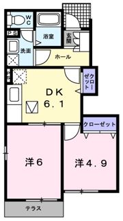 ベル ミニヨンAの間取り画像