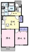 ベル ミニヨンAの間取り画像