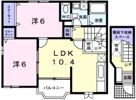 アネックス雅Bの間取り画像