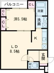 フジパレス堺大浜中町の間取り画像