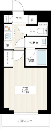 MAXIV小竹向原の間取り画像