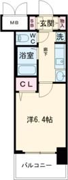 エステムプラザ神戸水木通グランクロスの間取り画像