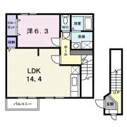 コーポフォレストBの間取り画像