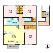 キャトルフィーユの間取り画像