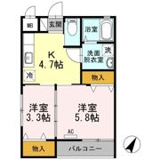 アバンザオシカワの間取り画像