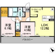 ヴィラ ウィステリアの間取り画像