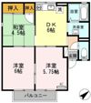 セジュール榎原 Ⅱの間取り画像