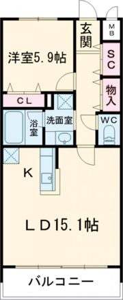ラトゥール代官町EASTの間取り画像