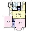 パークハイム弐番館の間取り画像