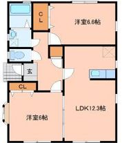 イーストウイングの間取り画像