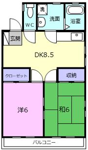 ハイツ東田原の間取り画像