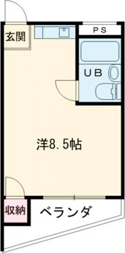 シャンテー甲斐田の間取り画像