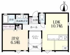 プレミアムアイランド金田 Cの間取り画像