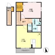 キューブ赤塚 Ⅰの間取り画像
