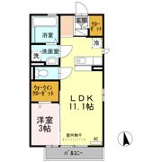 ルナ ラパン A棟の間取り画像