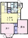 アンソレイエNの間取り画像