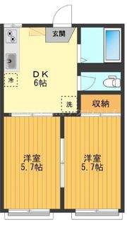 臼井ハイツの間取り画像