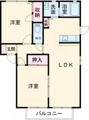 ウィングコートBの間取り画像