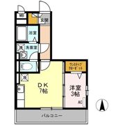 セジュール南大通 Bの間取り画像