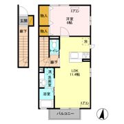 フォーゲルテラス リラ Ⅴの間取り画像