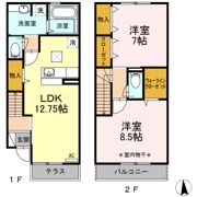 ファミールSの間取り画像