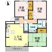 グランドヒル B棟の間取り画像