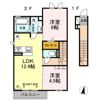 ブランドール勝川の間取り画像