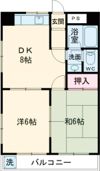 メイプル森友の間取り画像