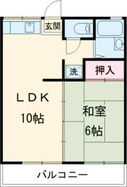ハイツ秋定Ⅱの間取り画像