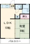 ハイツ秋定Ⅱの間取り画像