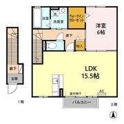 ビラ カメリヤの間取り画像