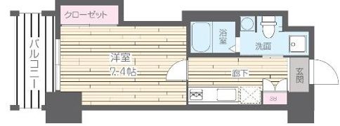 HF四条河原町レジデンスの間取り画像