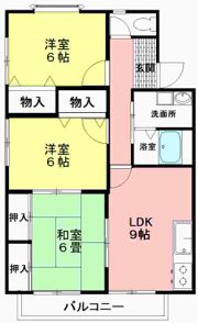 クレール新伝馬の間取り画像