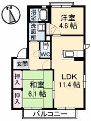YMハイツ Cの間取り画像