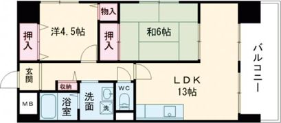 グランメェル435の間取り画像