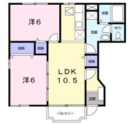シャン・���・フルール Ⅳの間取り画像