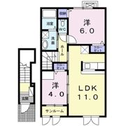 エスプランドルAの間取り画像