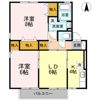 ベルジュ並柳 Dの間取り画像