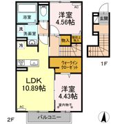 リアン ベリエール Ⅰ棟の間取り画像