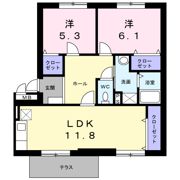 ニューエルディムマナベAの間取り画像