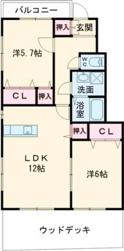 ヴィオーレ直方の間取り画像