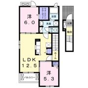 クラール土器町Bの間取り画像