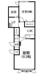 カーサルシア新町Aの間取り画像