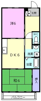 フラット立石（服部）C棟の間取り画像