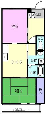 フラット立石（服部）C棟の間取り画像