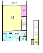 コーポ日の里壱番館の間取り画像