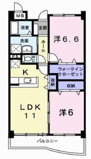 ラフィーネ弐番館の間取り画像